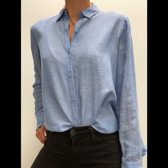 Club Monaco Shirt with ruffle detailing - Picture 2 of 6
